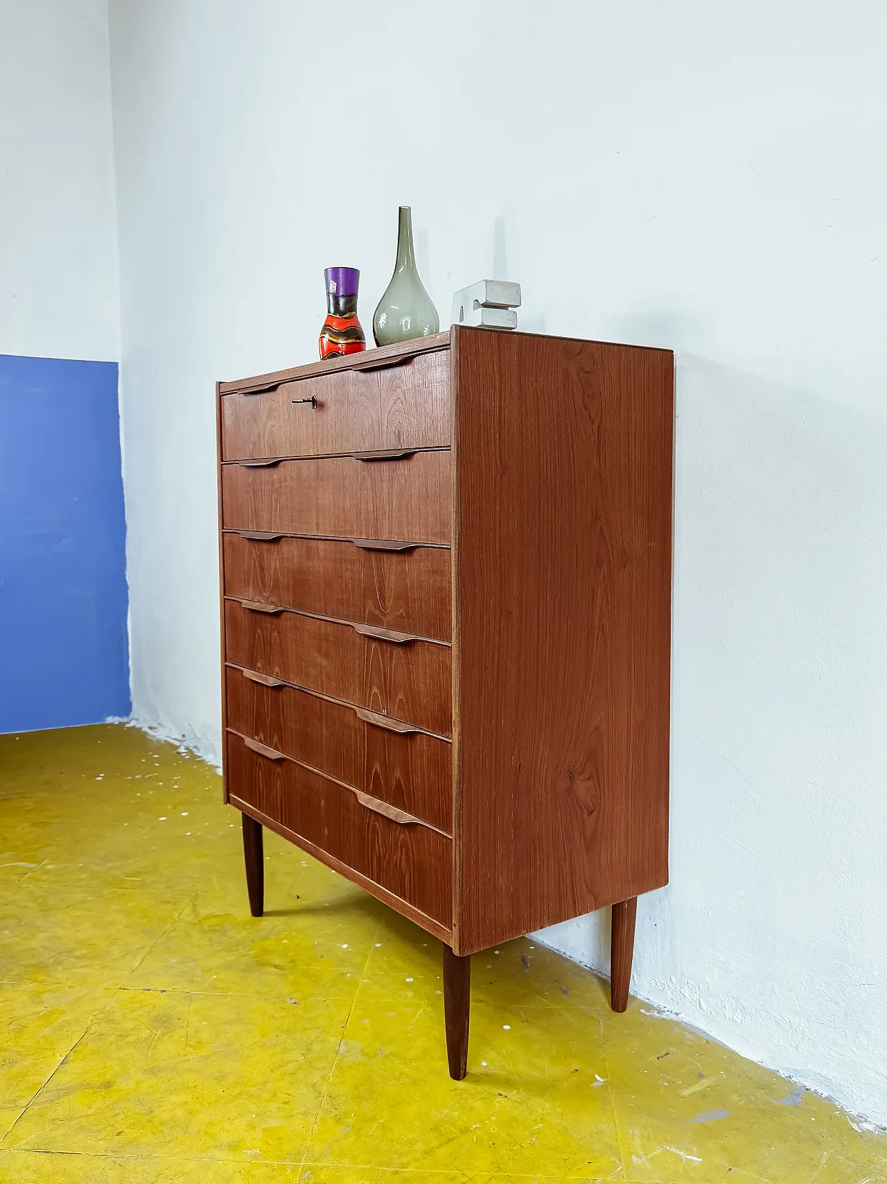 Danish Teak Chest of Drawers, 1950s 3
