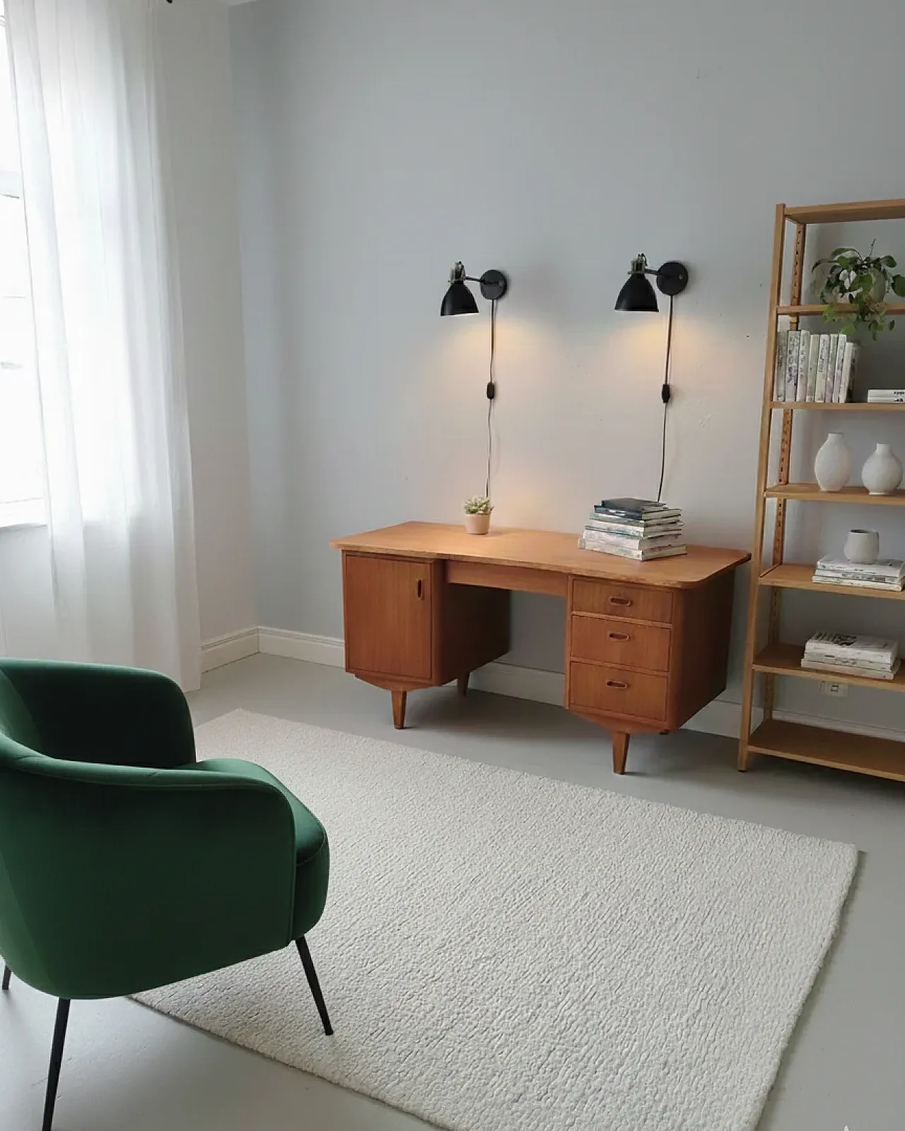 Scrivania danese in teak, anni '50 3