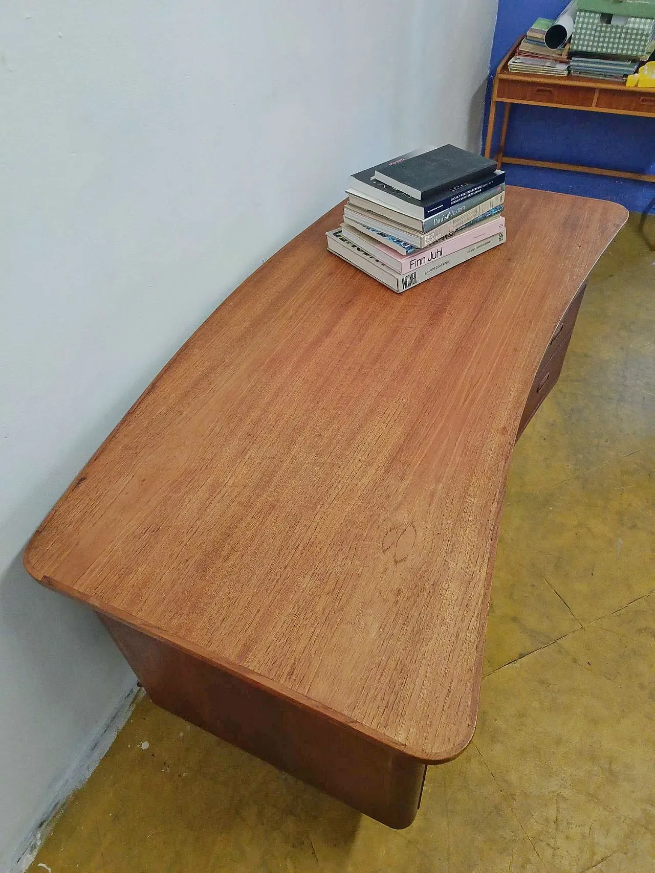 Scrivania danese in teak, anni '50 8