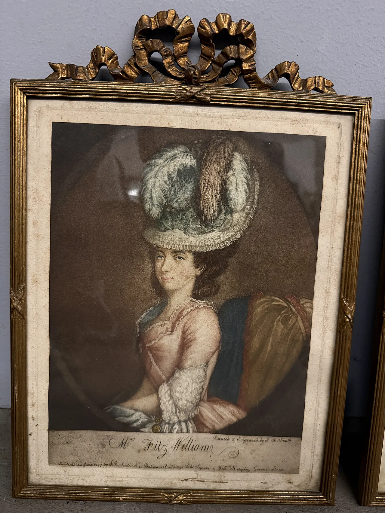 Pair of antique golden frames, Louis Philippe, 19th century 4