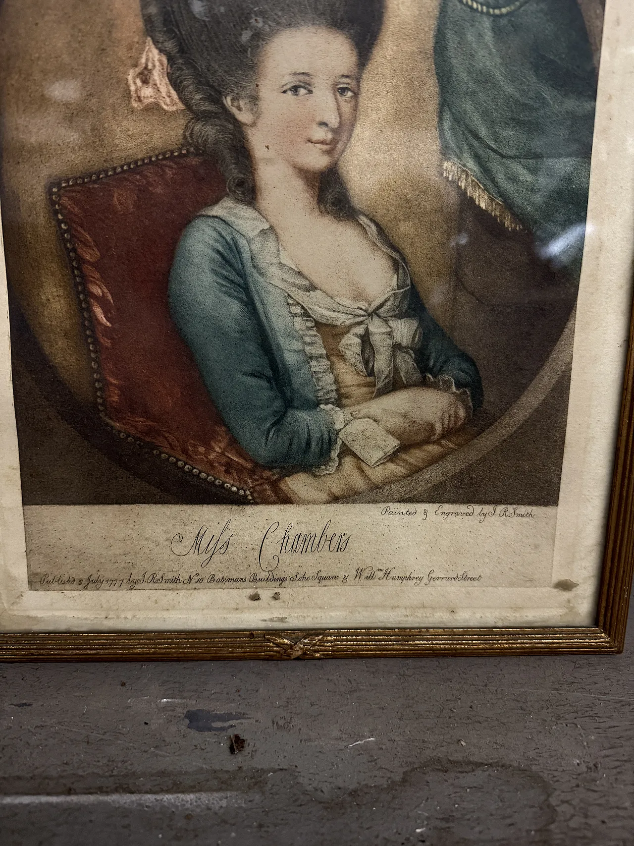 Pair of antique golden frames, Louis Philippe, 19th century 7