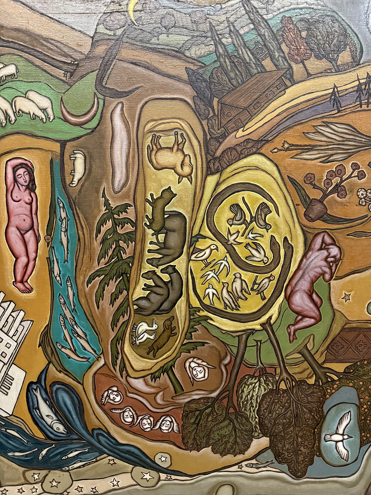 Painting on canvas Il Chaos Sofia Paceviciene, Rome 1986 5