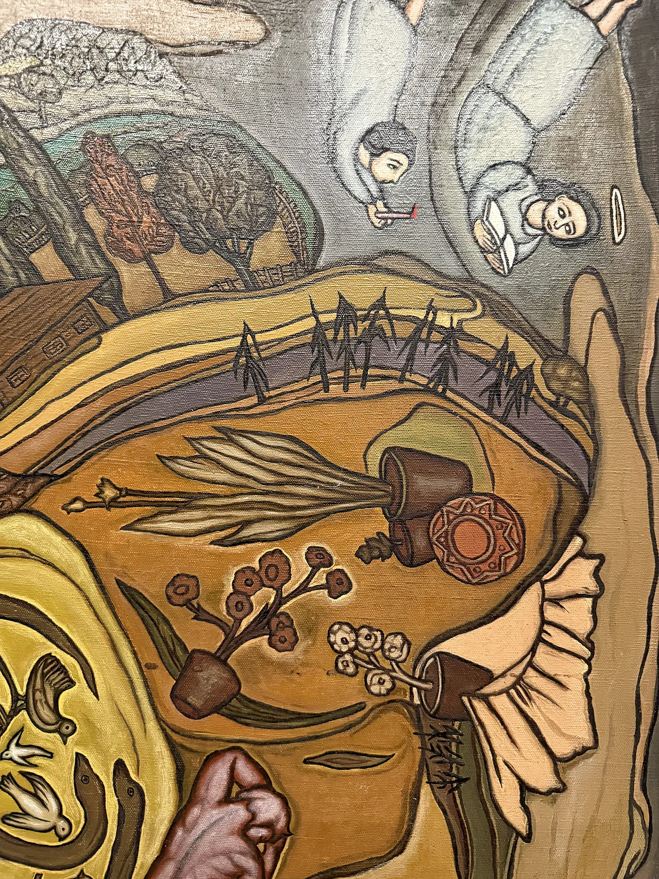 Painting on canvas Il Chaos Sofia Paceviciene, Rome 1986 8