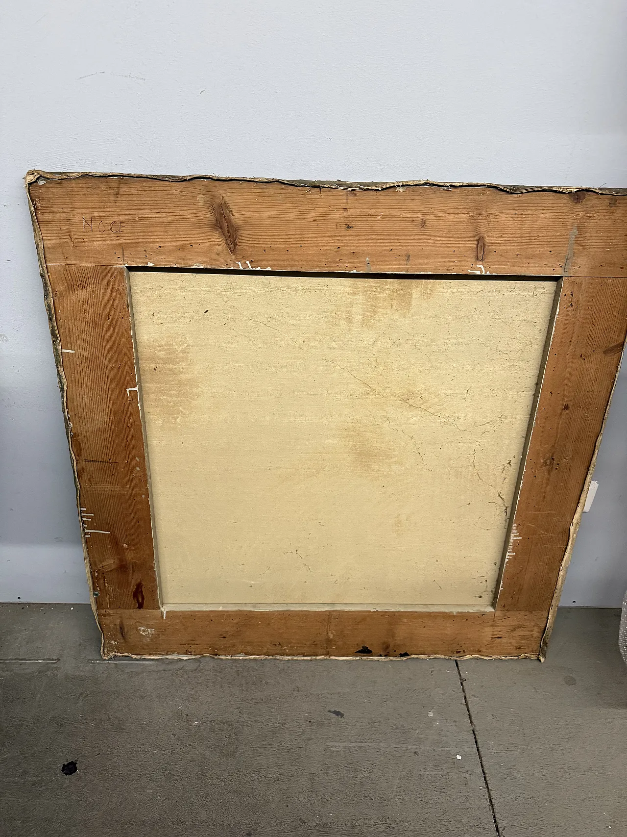 Painting on canvas Il Chaos Sofia Paceviciene, Rome 1986 9