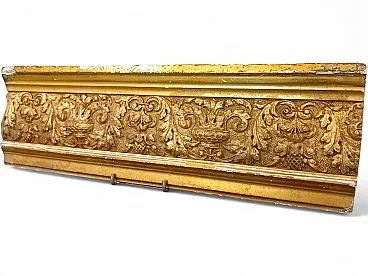 Shelf neoclassical frieze gilded wood gouache, late 19th century