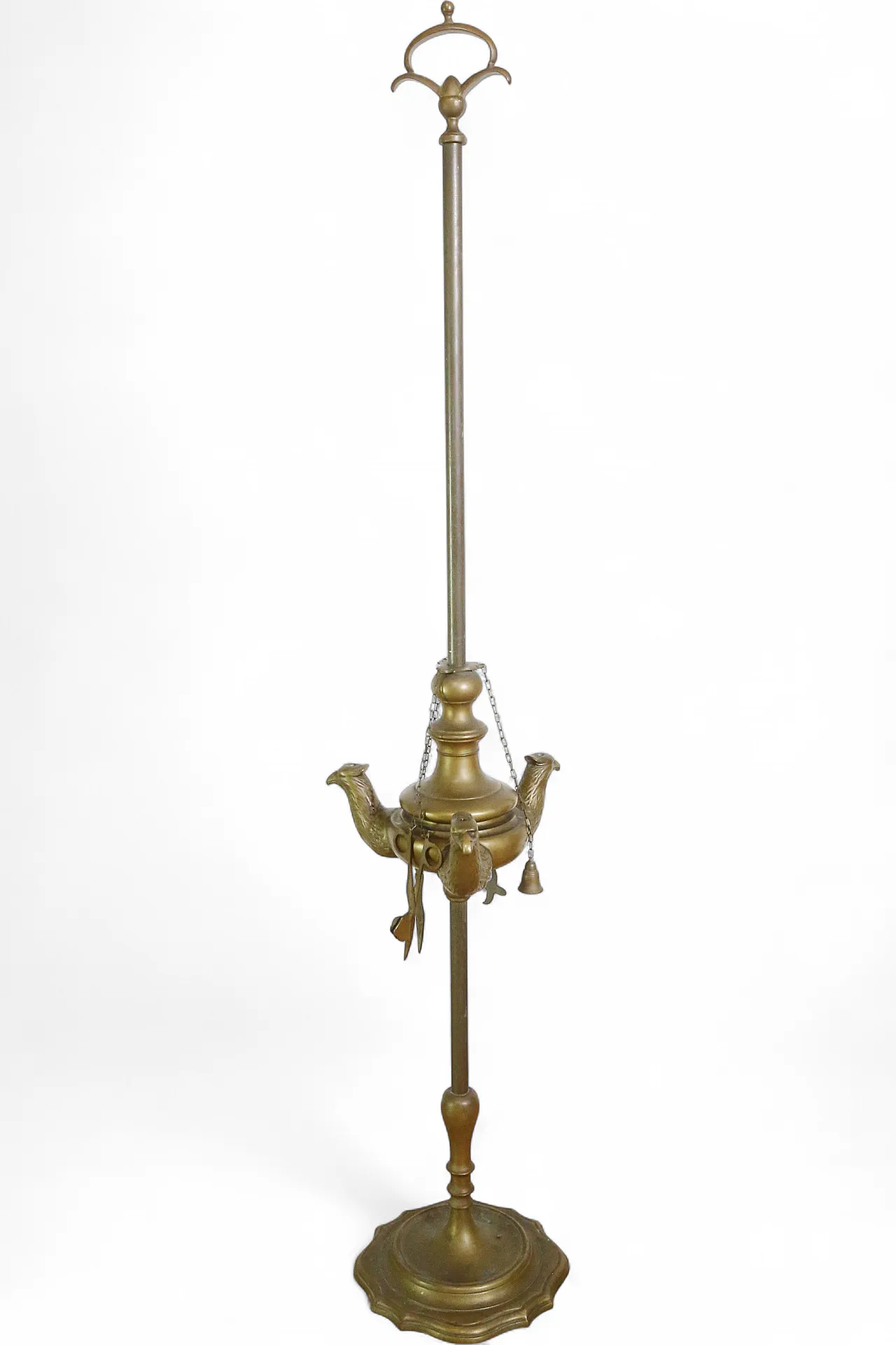 Bronze oil lamp lamp, Florentine, early 19th century 25