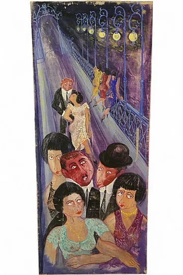 Oil painting on canvas Surfanta Guido De Bonis, 1954