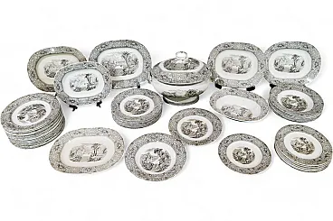 Plate service for 8 by F Primavesi Cardiff Swansea, 1860