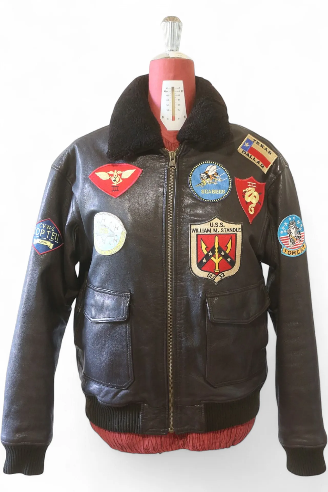 Flying Jacket G-1 TOP GUN no flag giacca pelle Avirex, 2000 25