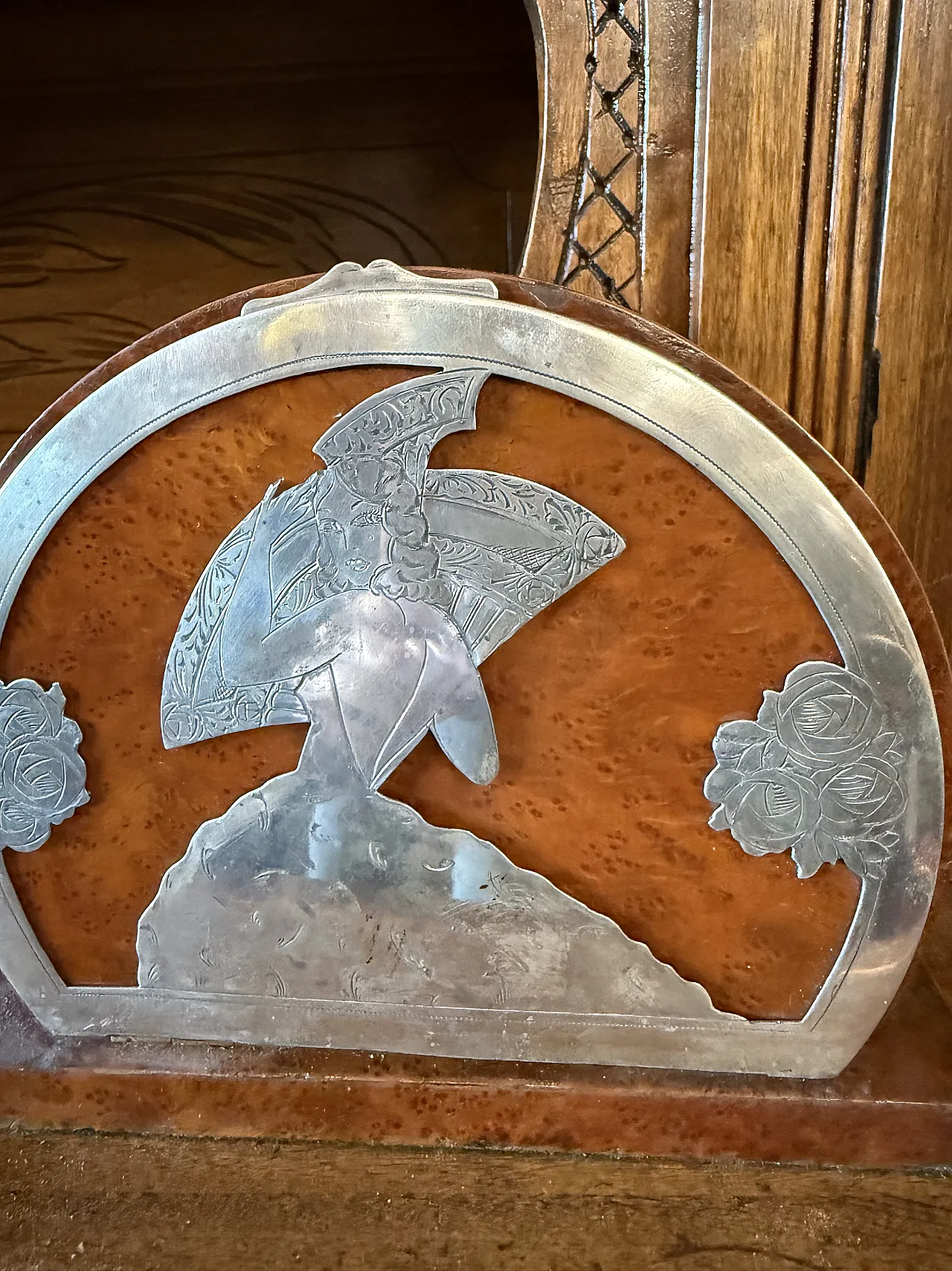 Art Deco box, in 800 silver, 1940 3