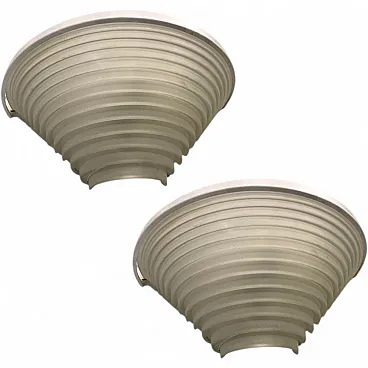 Pair of Egisto 38 Focaccine by Angelo Mangiarotti for Artemide, 1980s