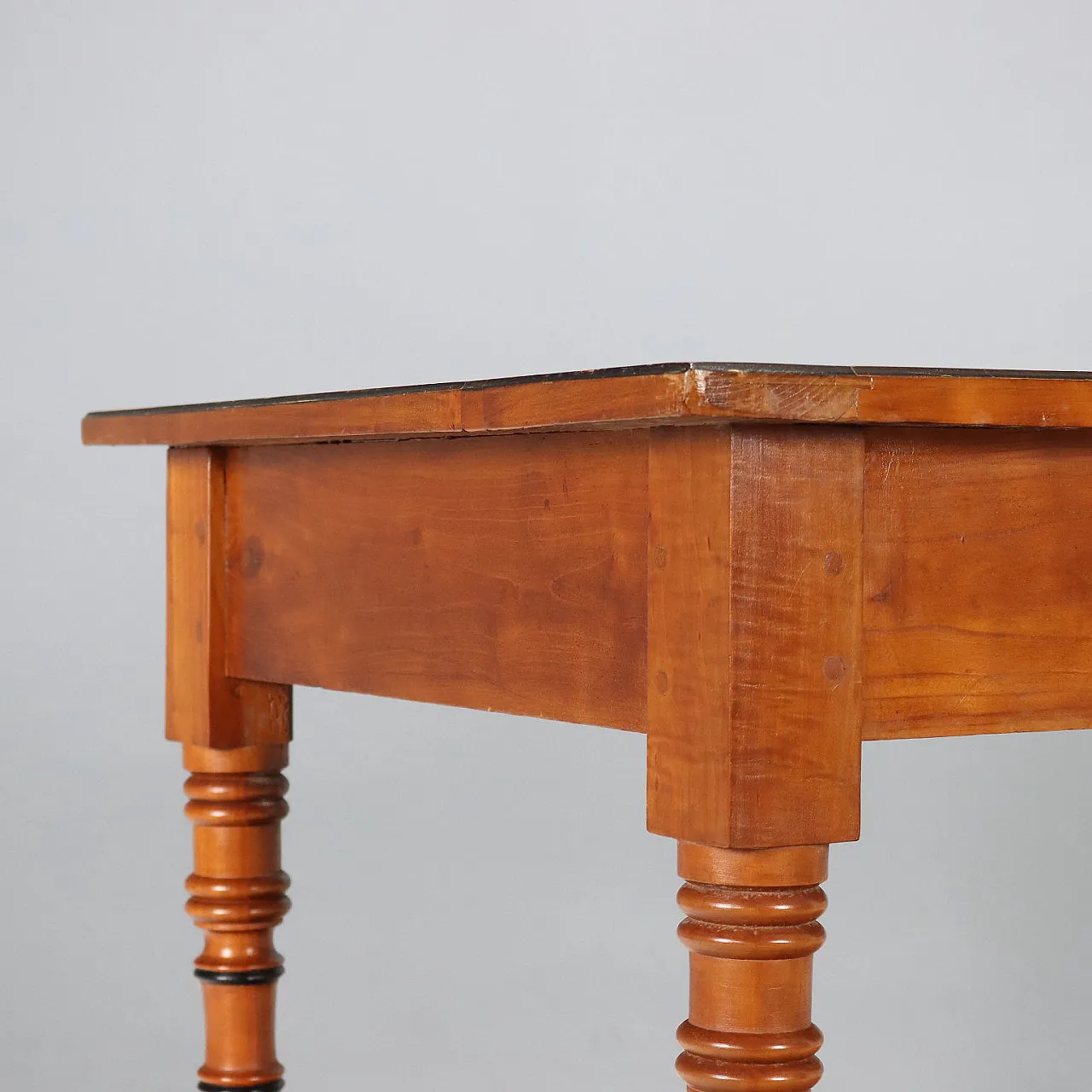Cherry and fir table with ebonized moldings, mid-19th century 5