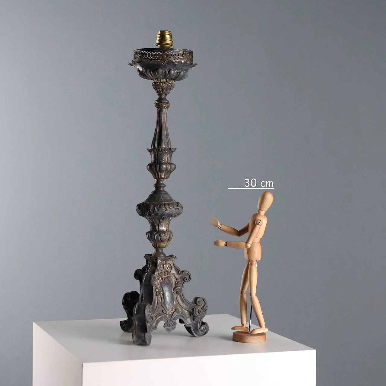 Candeliere in lamiera di rame, primo '800 2