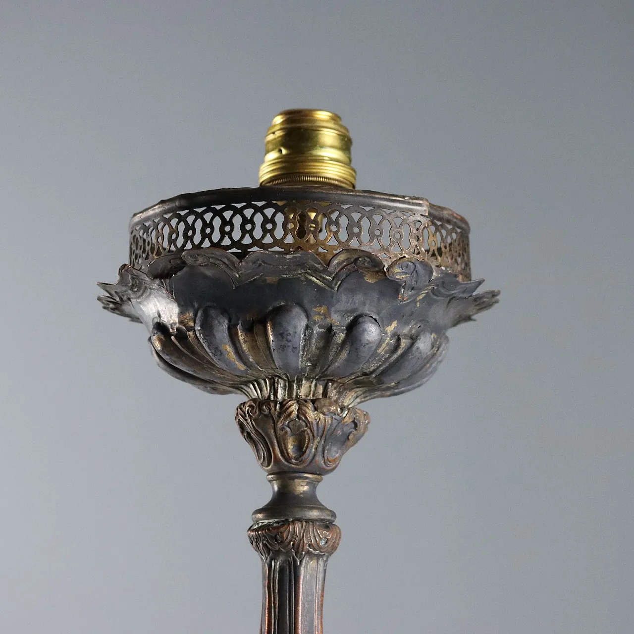 Candeliere in lamiera di rame, primo '800 3