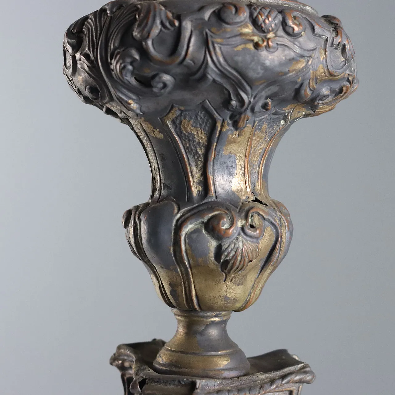 Candeliere in lamiera di rame, primo '800 7