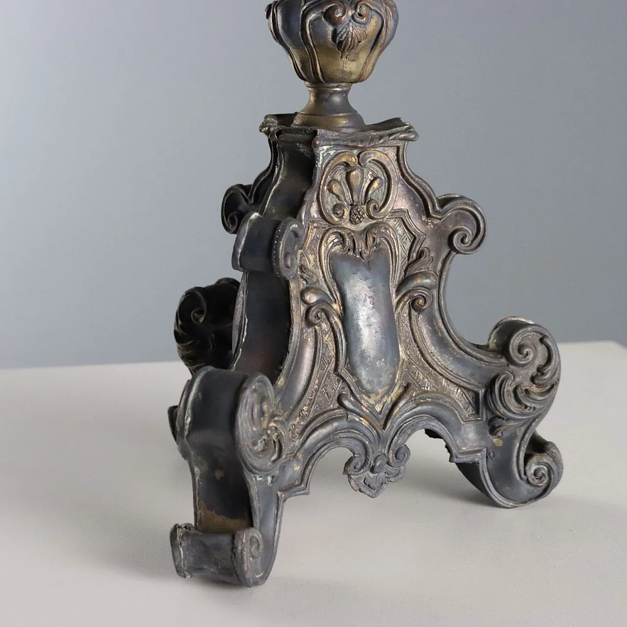 Candeliere in lamiera di rame, primo '800 8