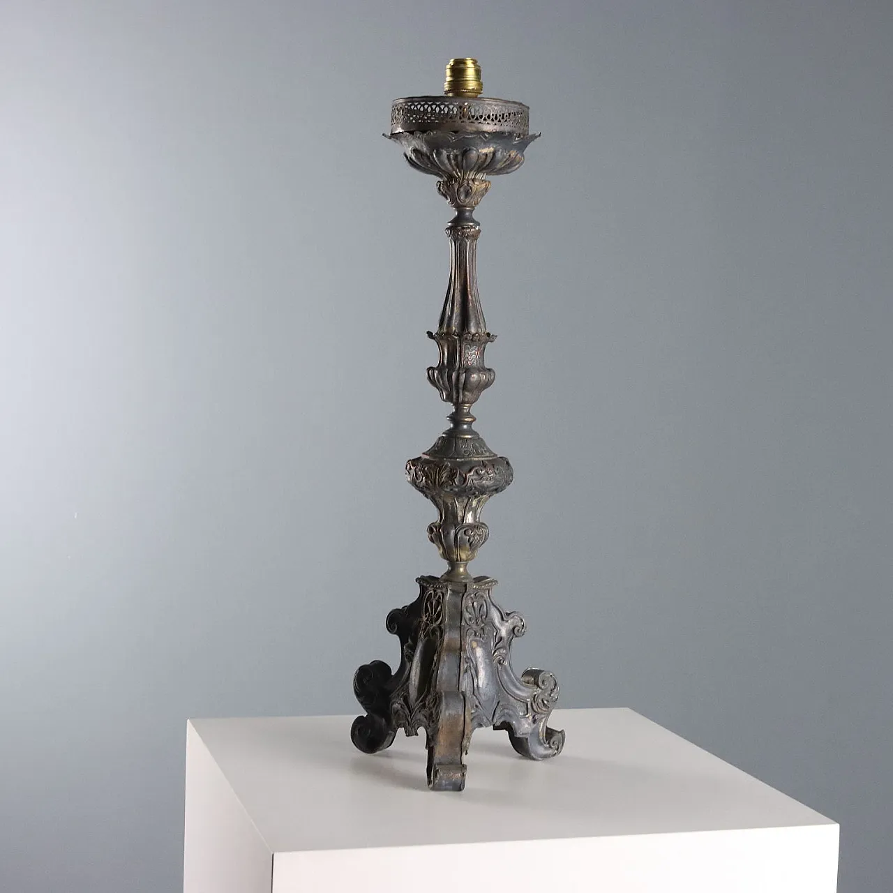 Candeliere in lamiera di rame, primo '800 9