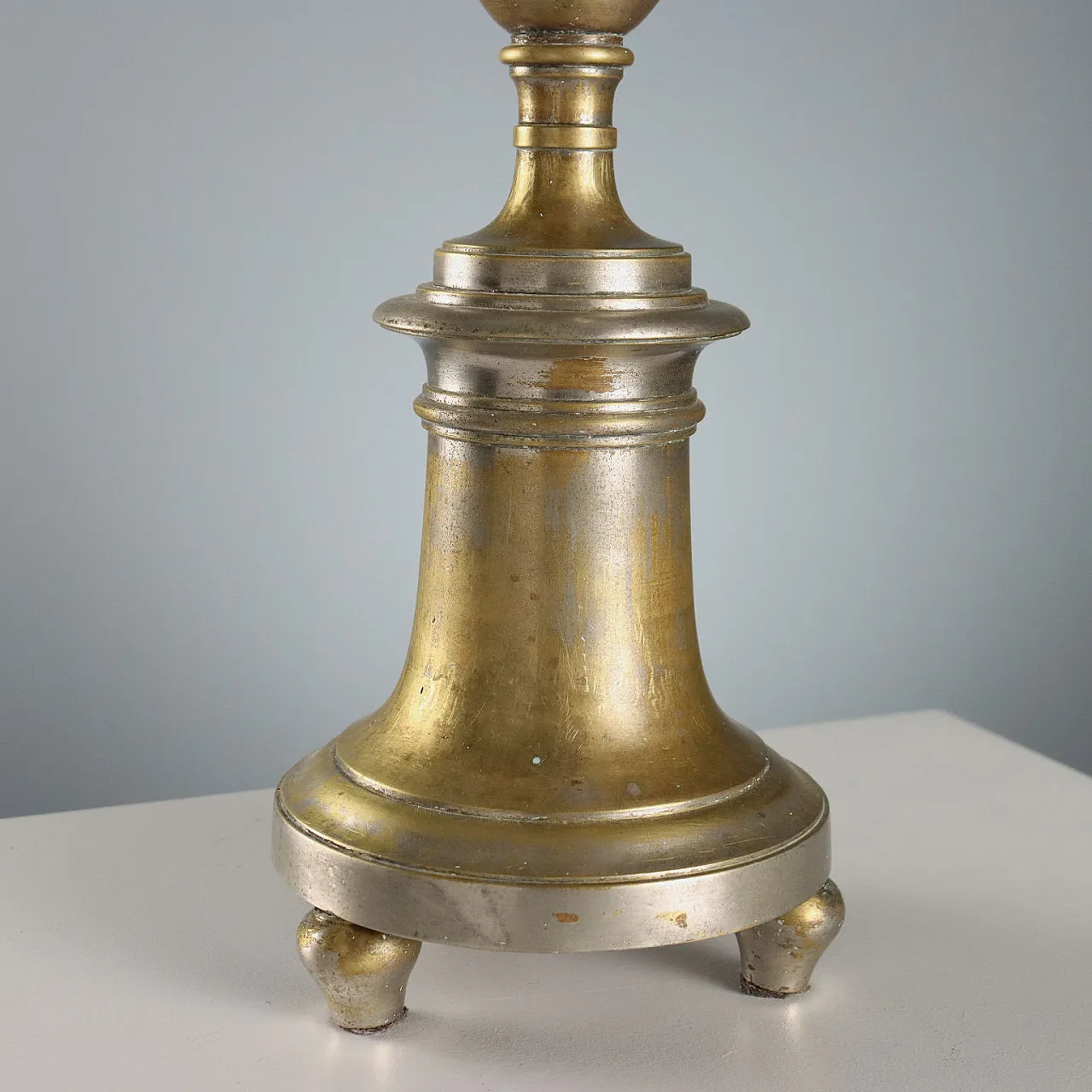Gilded metal candlestick, 19th century 5