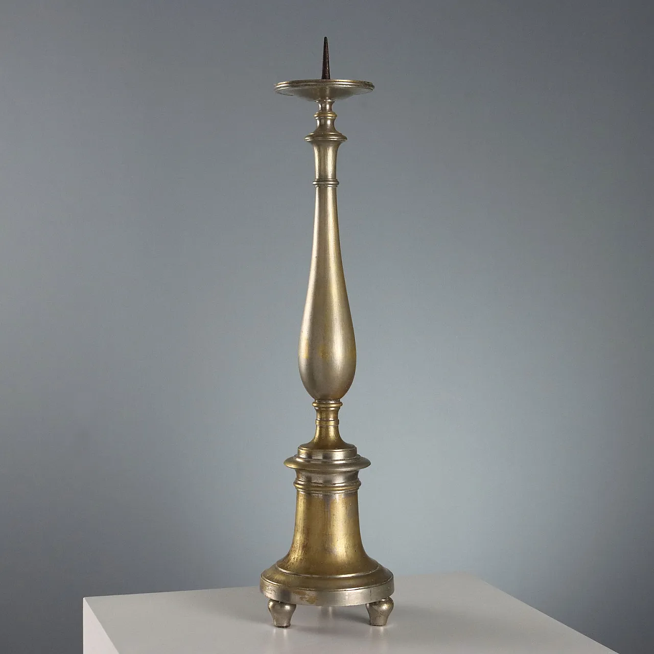 Gilded metal candlestick, 19th century 7