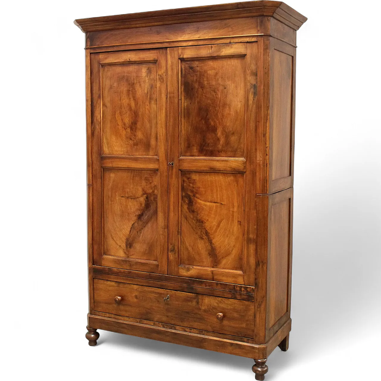 Louis Philippe sideboard wardrobe walnut, 19th century 15