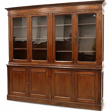 8-door bookcase mahogany, 19th century