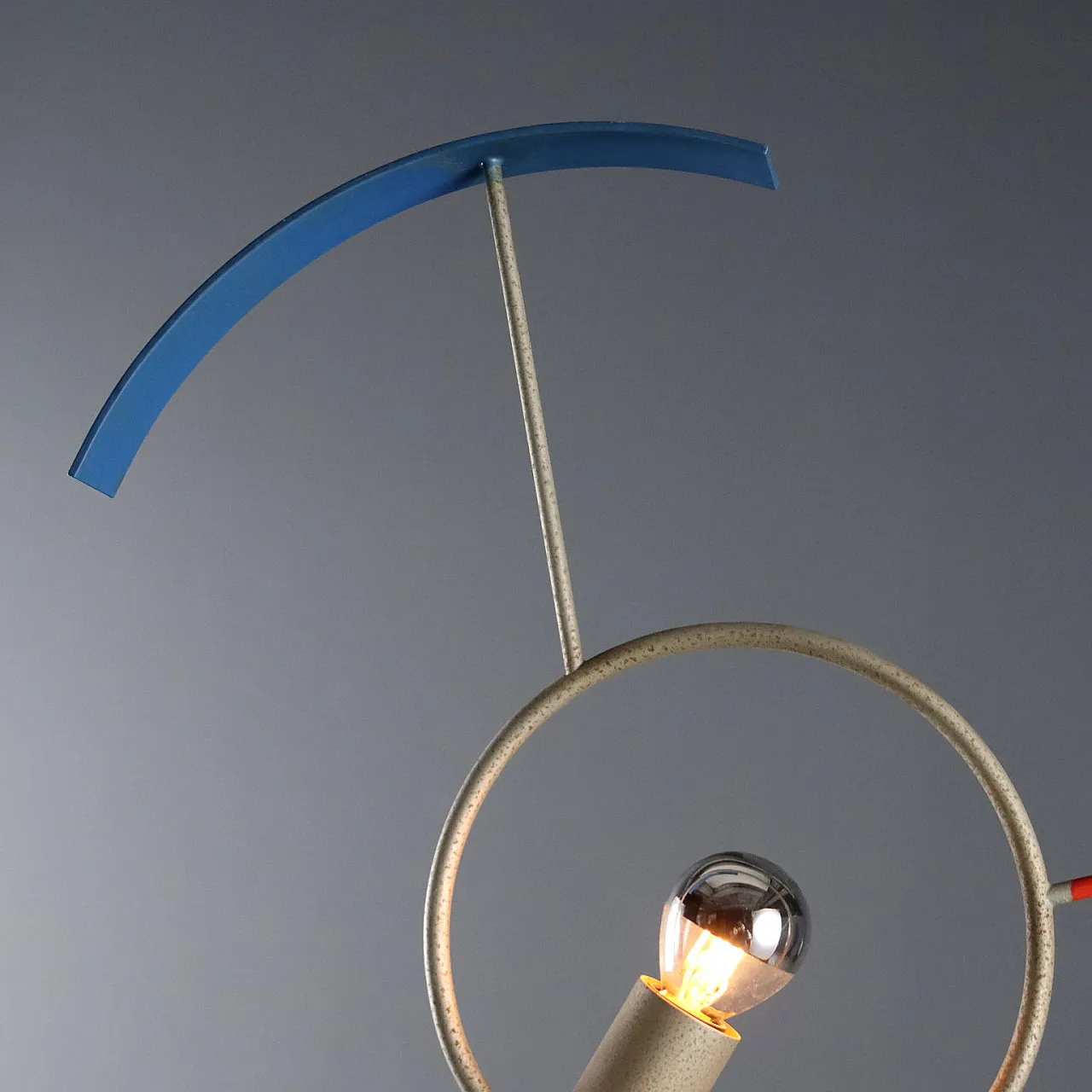 Valencia lamp in marble, nickel-plated & lacquered steel, 20th century 6