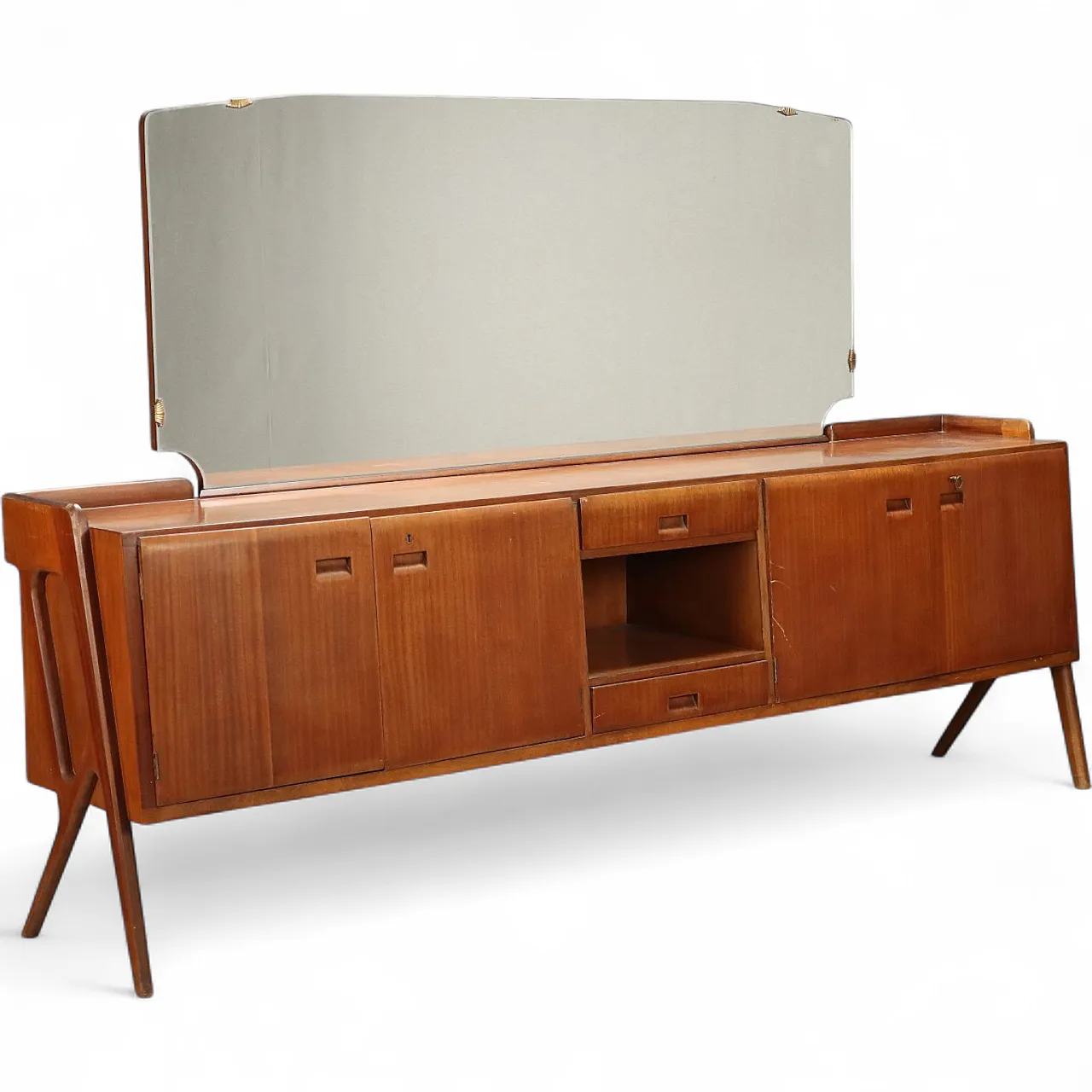 Mobile con impiallacciatura in mogano, '900 11