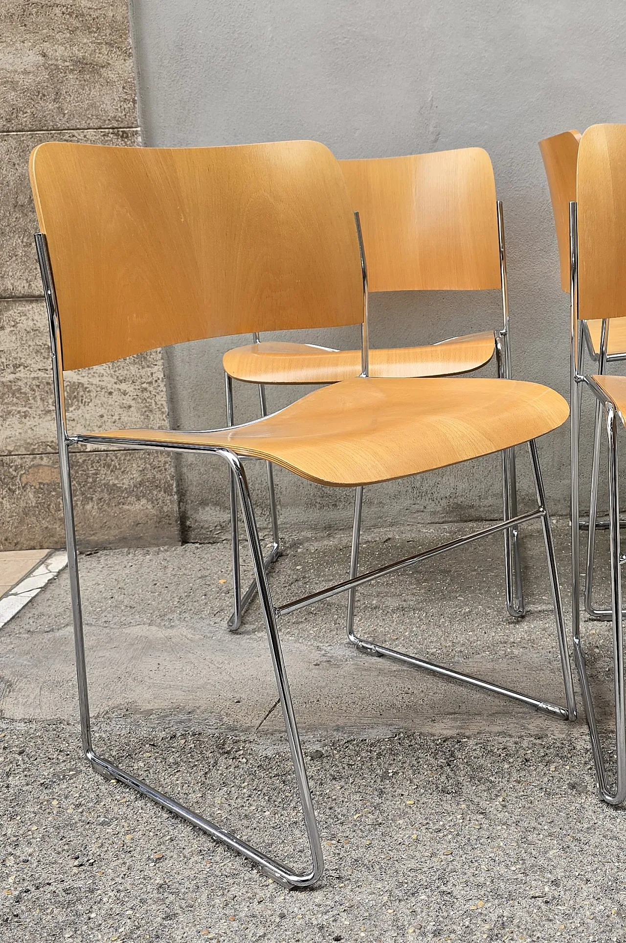 4 Sedie 40/4  David Rowland, anni '60 6