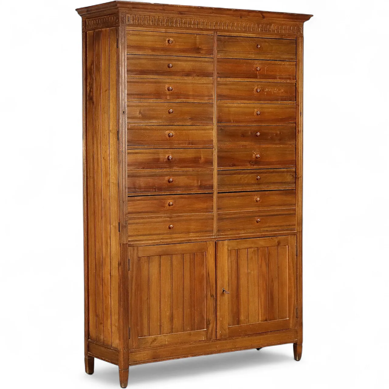 Walnut and beech chest of drawers, early 20th century 9