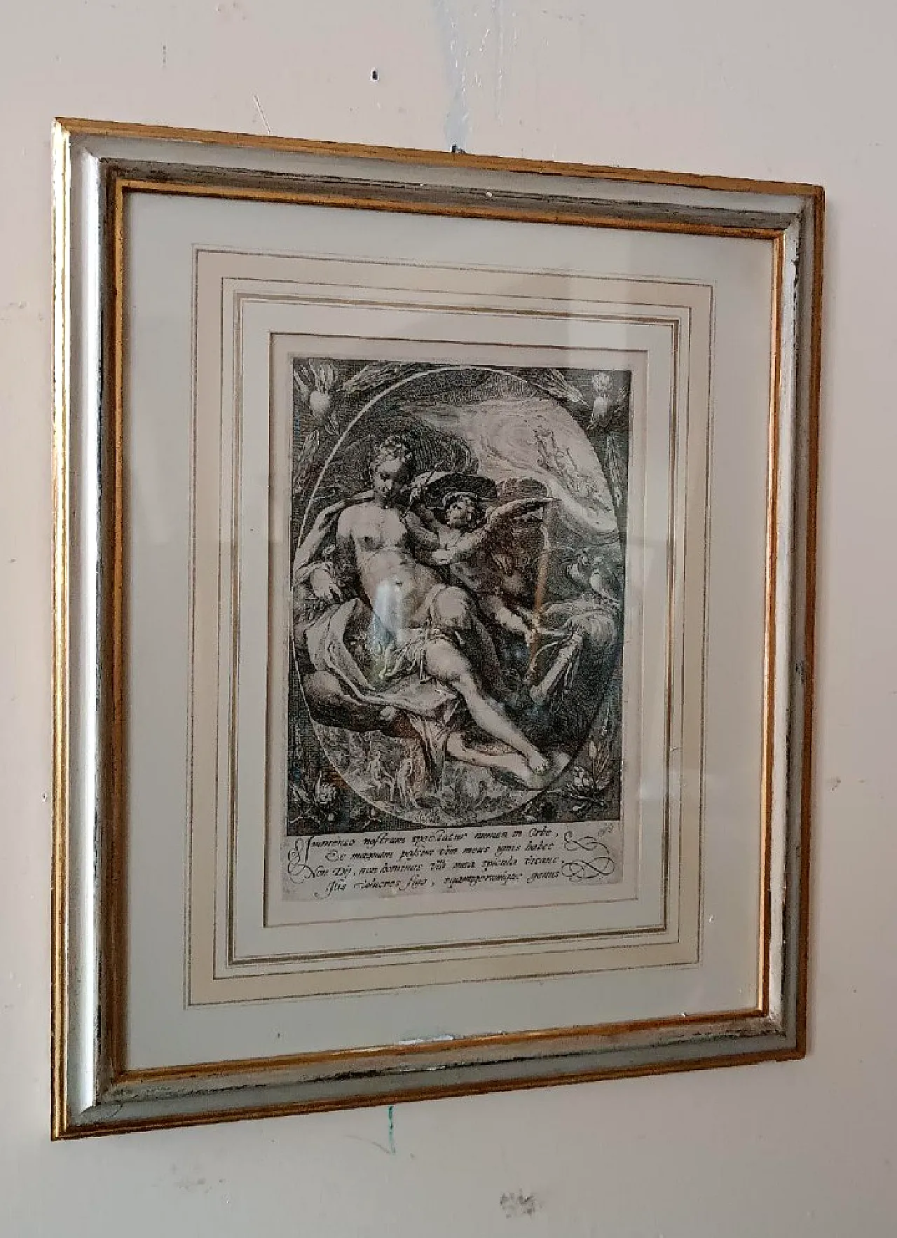 Venere e Cupido di Hendrik Goltzius, incisione, '600 1
