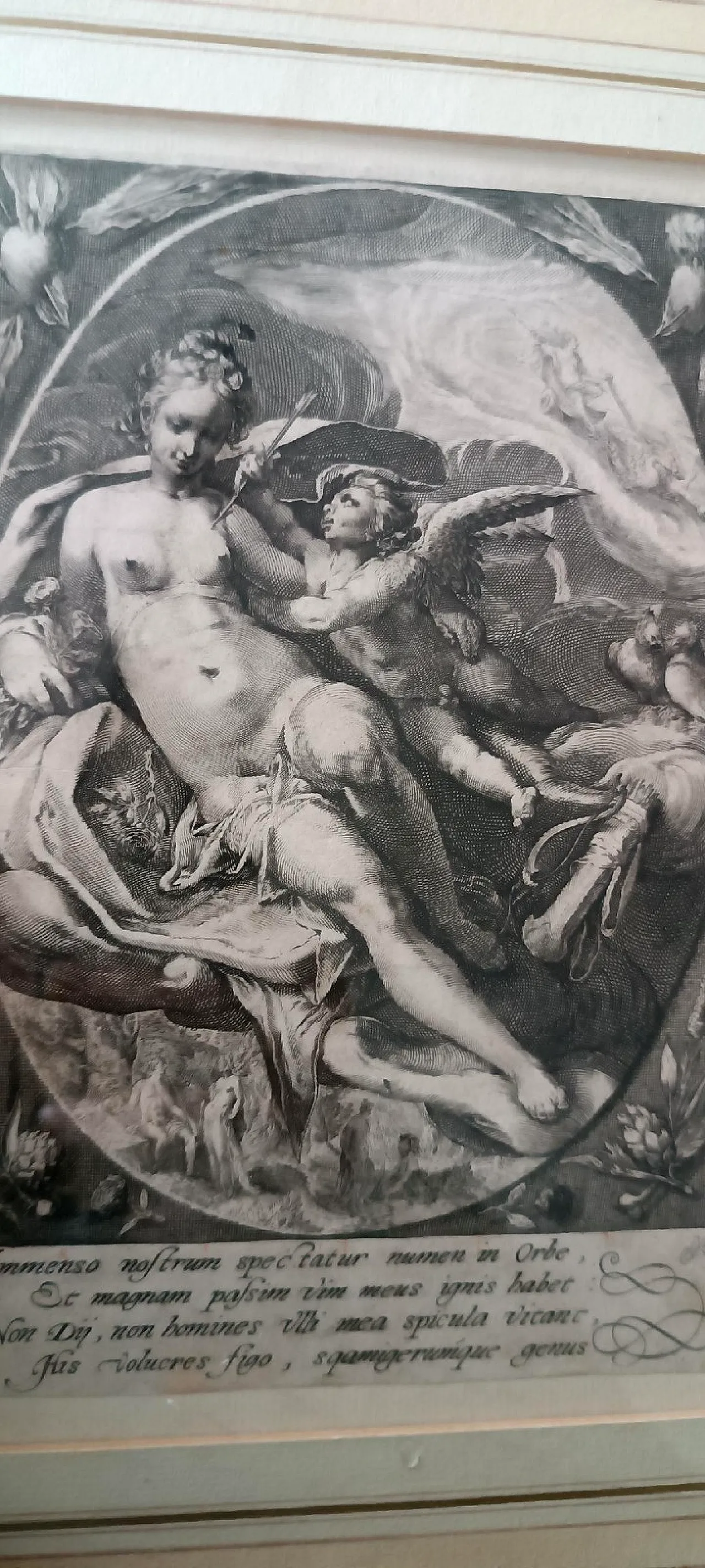Venere e Cupido di Hendrik Goltzius, incisione, '600 4