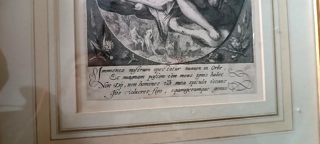 Venere e Cupido di Hendrik Goltzius, incisione, '600 5