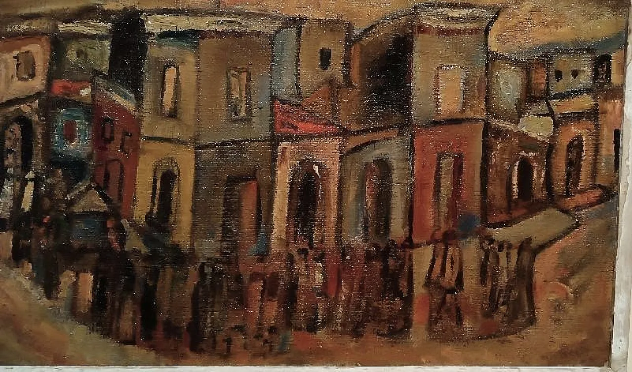 Funeral by Ferruccio Ferri, oil on canvas, 20th century 4