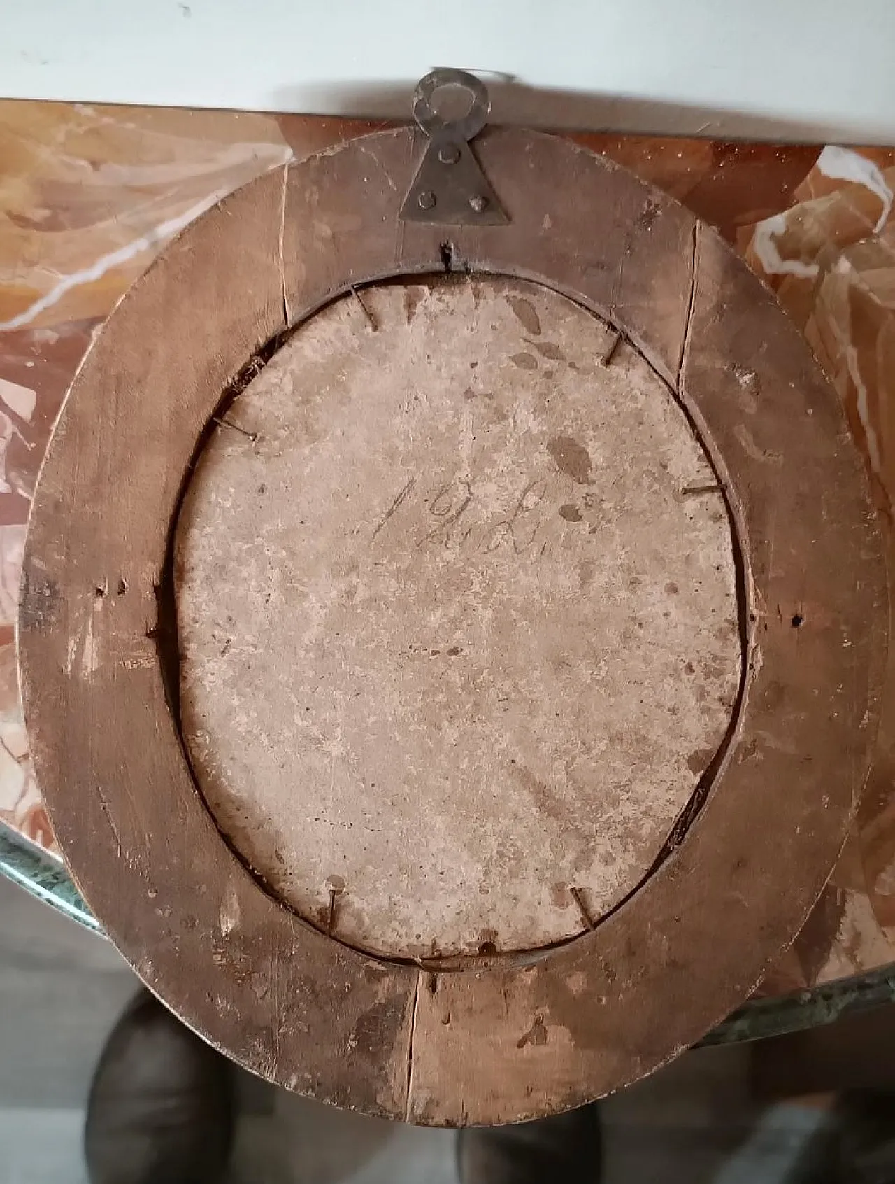 Virgin and Child, oil on canvas mounted on cardboard, 18th century 6