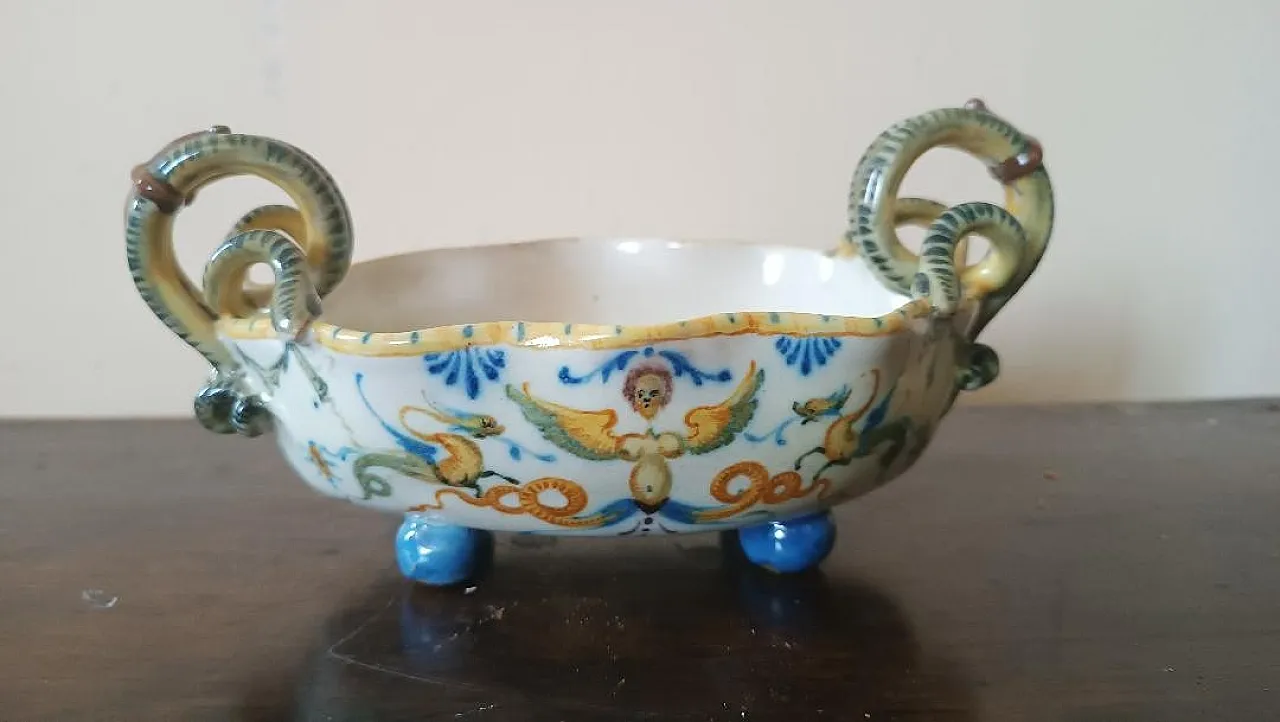 Majolica centerpiece bowl, 18th century 1