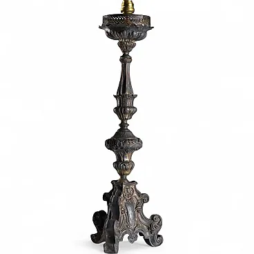 Candeliere in lamiera di rame, primo '800