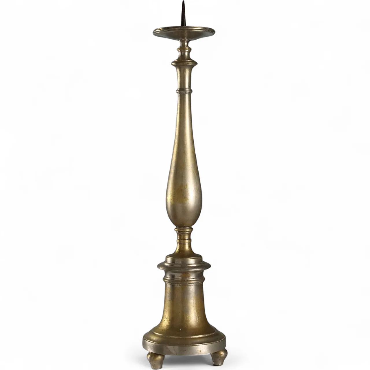 Gilded metal candlestick, 19th century 8