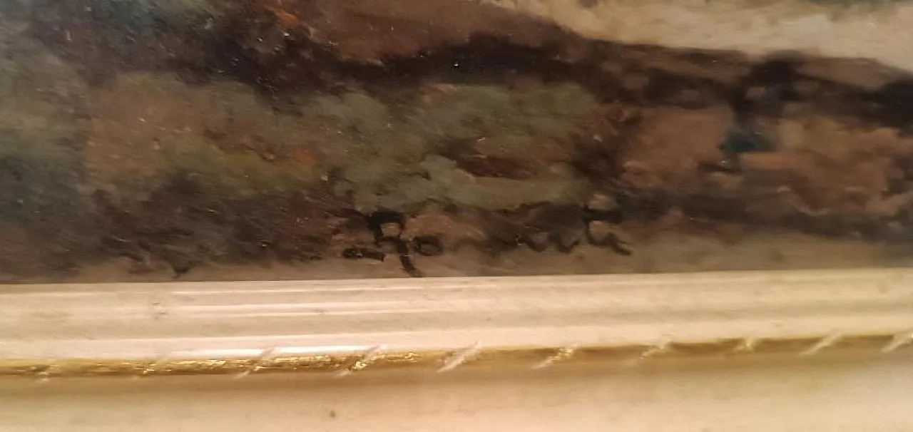 Landscape painting by Gino Romiti, 20th century 7