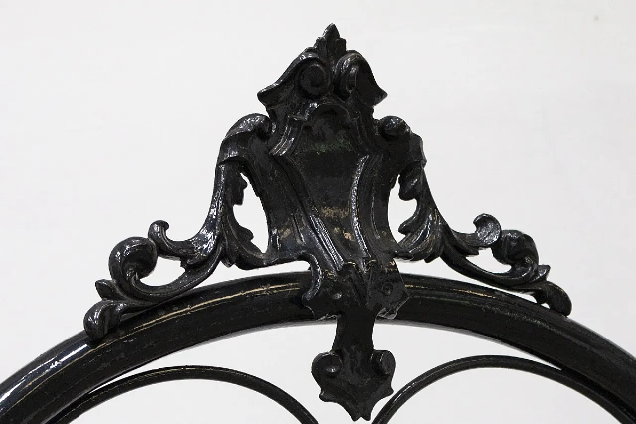 Wrought iron bed, mid-19th century 8