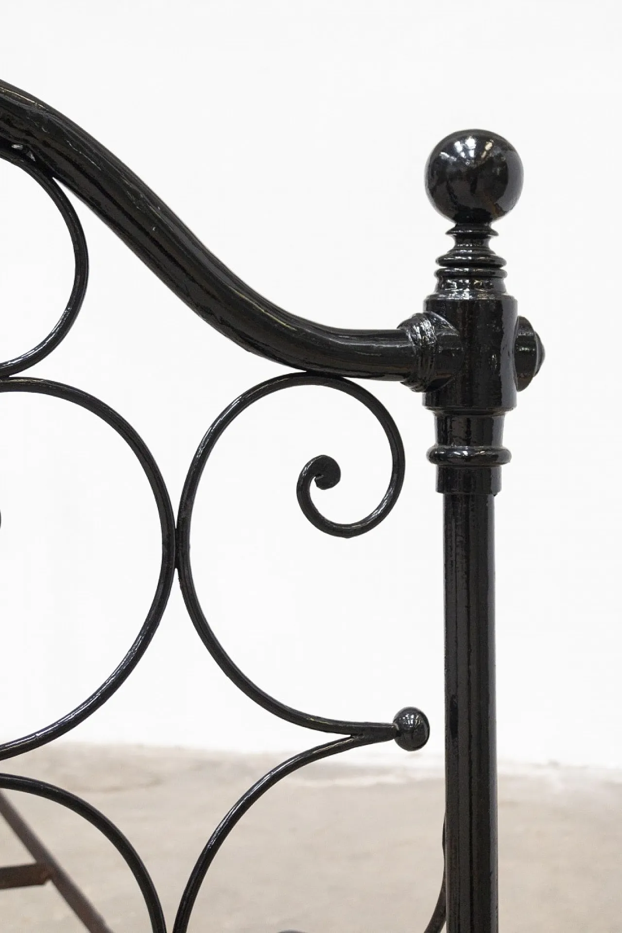 Wrought iron bed, mid-19th century 9