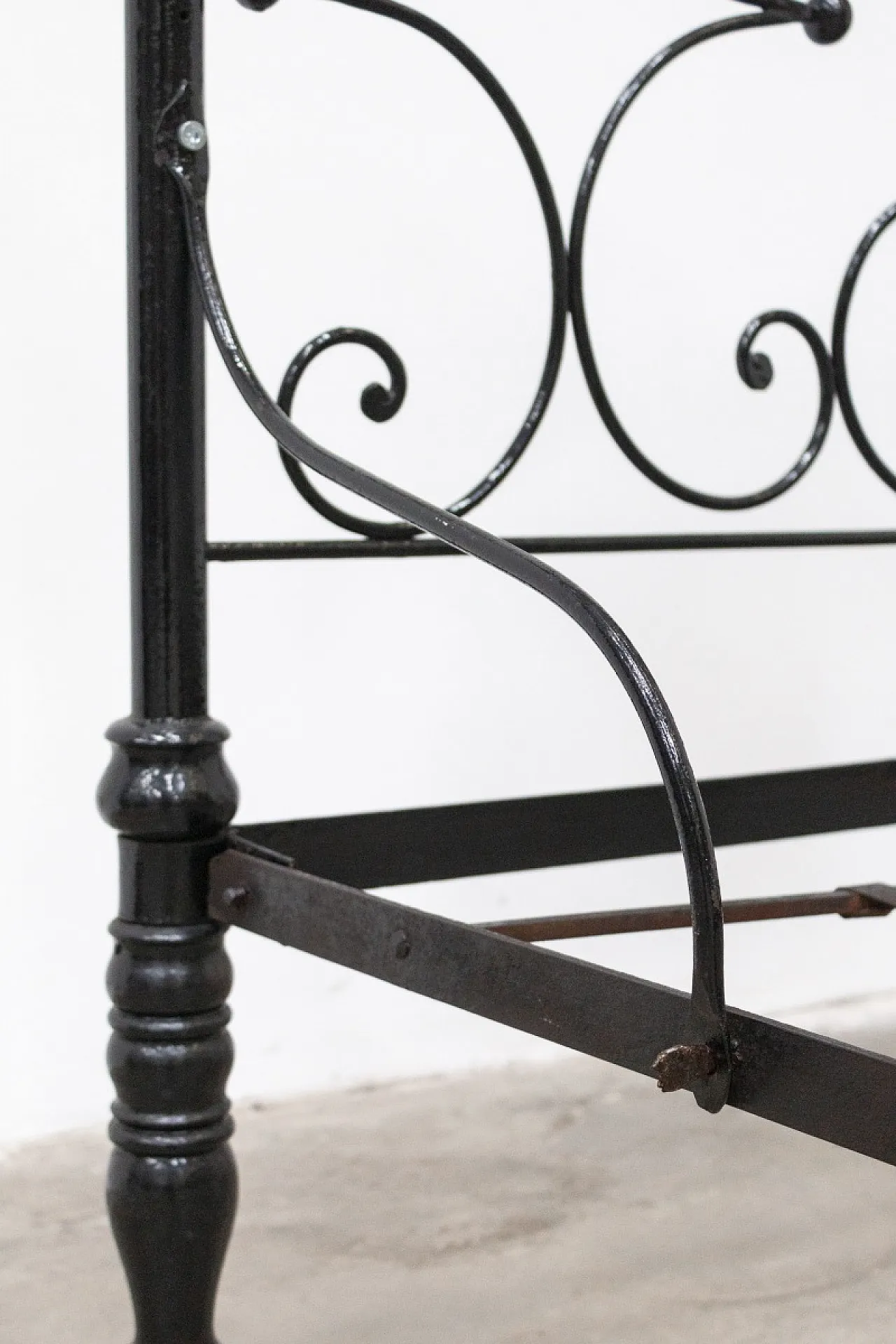 Wrought iron bed, mid-19th century 11