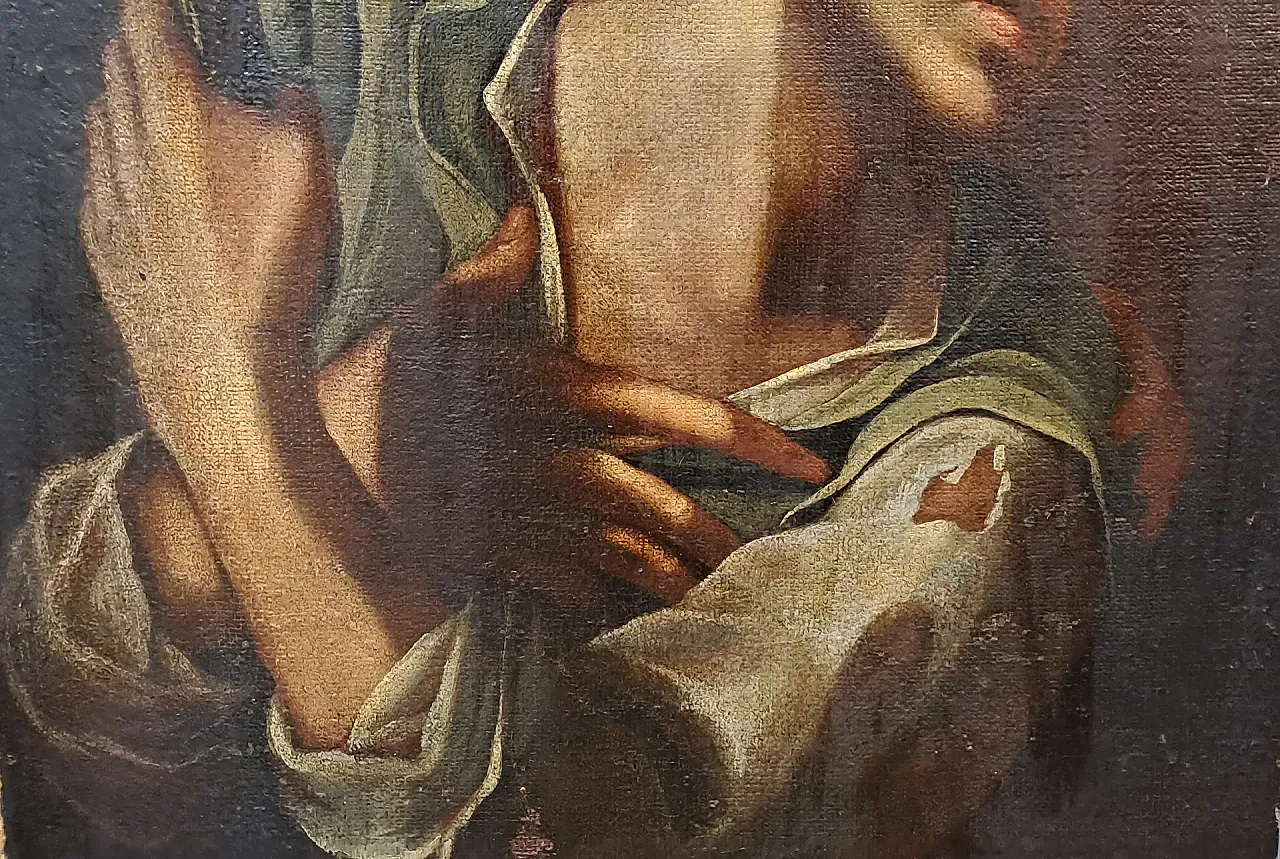 Samson and Delilah, oil on canvas, 17th century 3