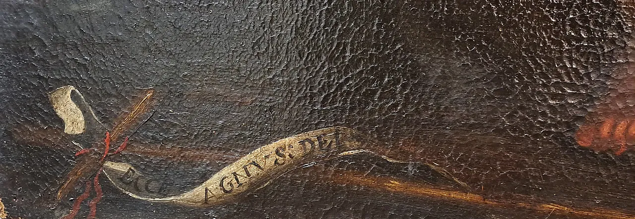 Saint John Baptist as a child, oil on canvas, 17th century 6