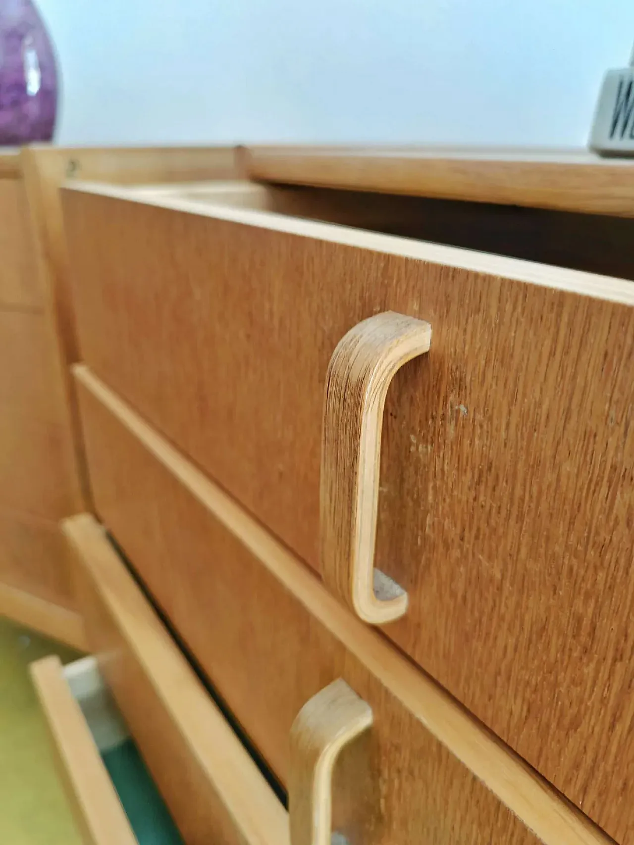 Pair of Bedside tables by Bertil Fridhagen for Bodafors oak, 60s 9