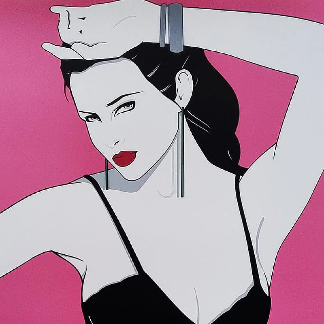 Pin Up art poster by Patrick Nagel, 1990s 3