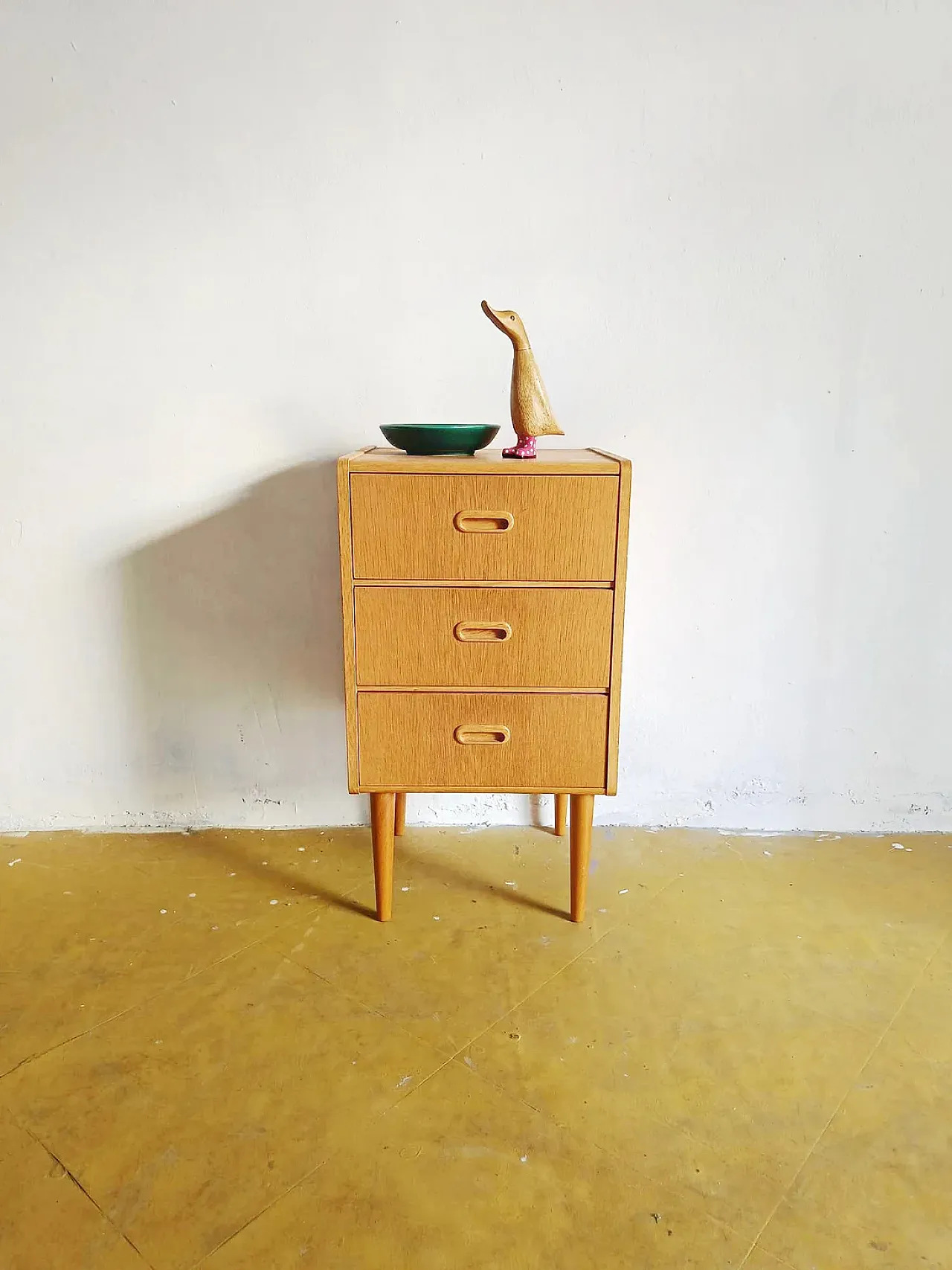 Swedish oak bedside table, 1960s 2