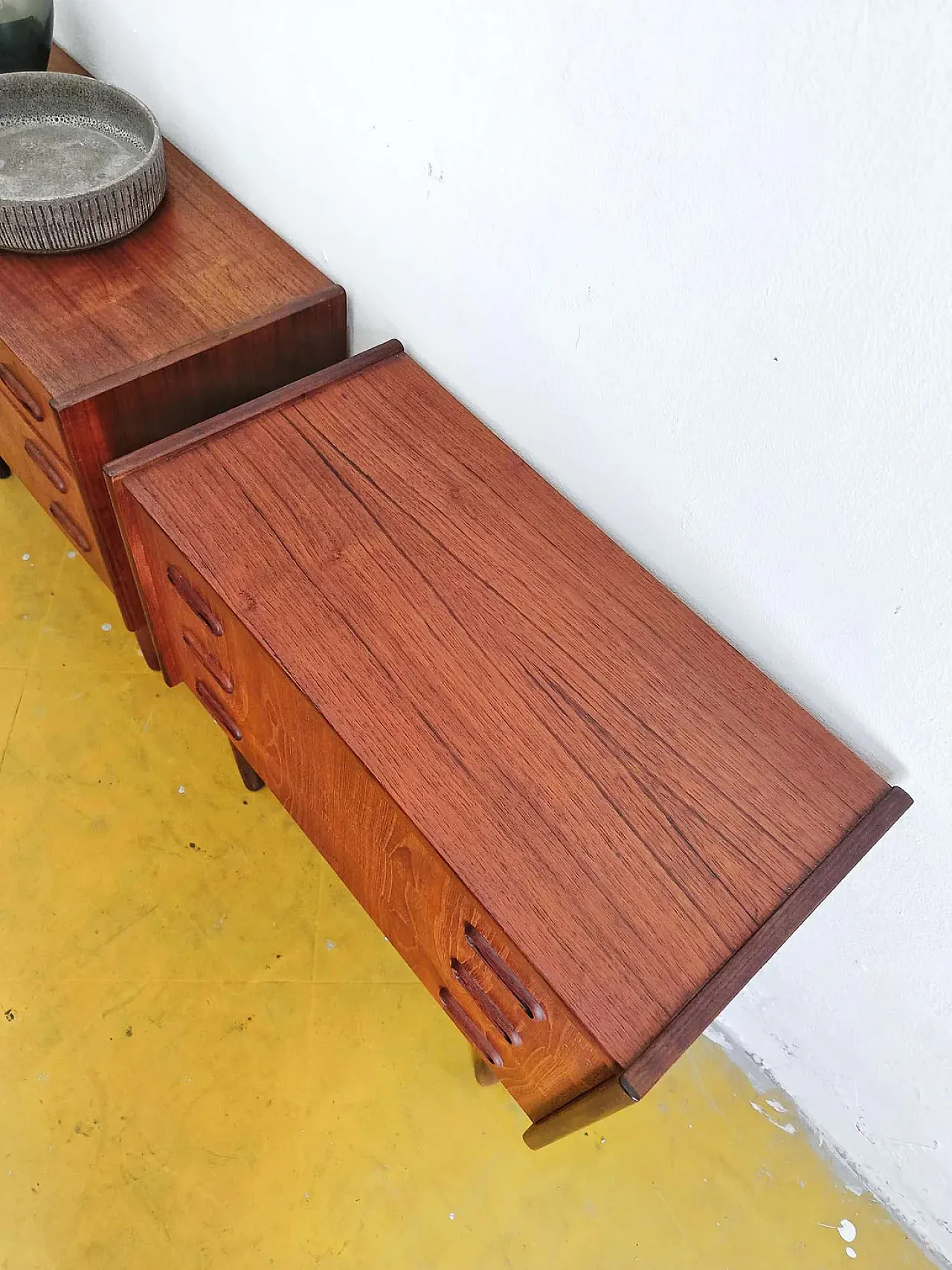 Pair of Danish teak nightstands, 1950s 5