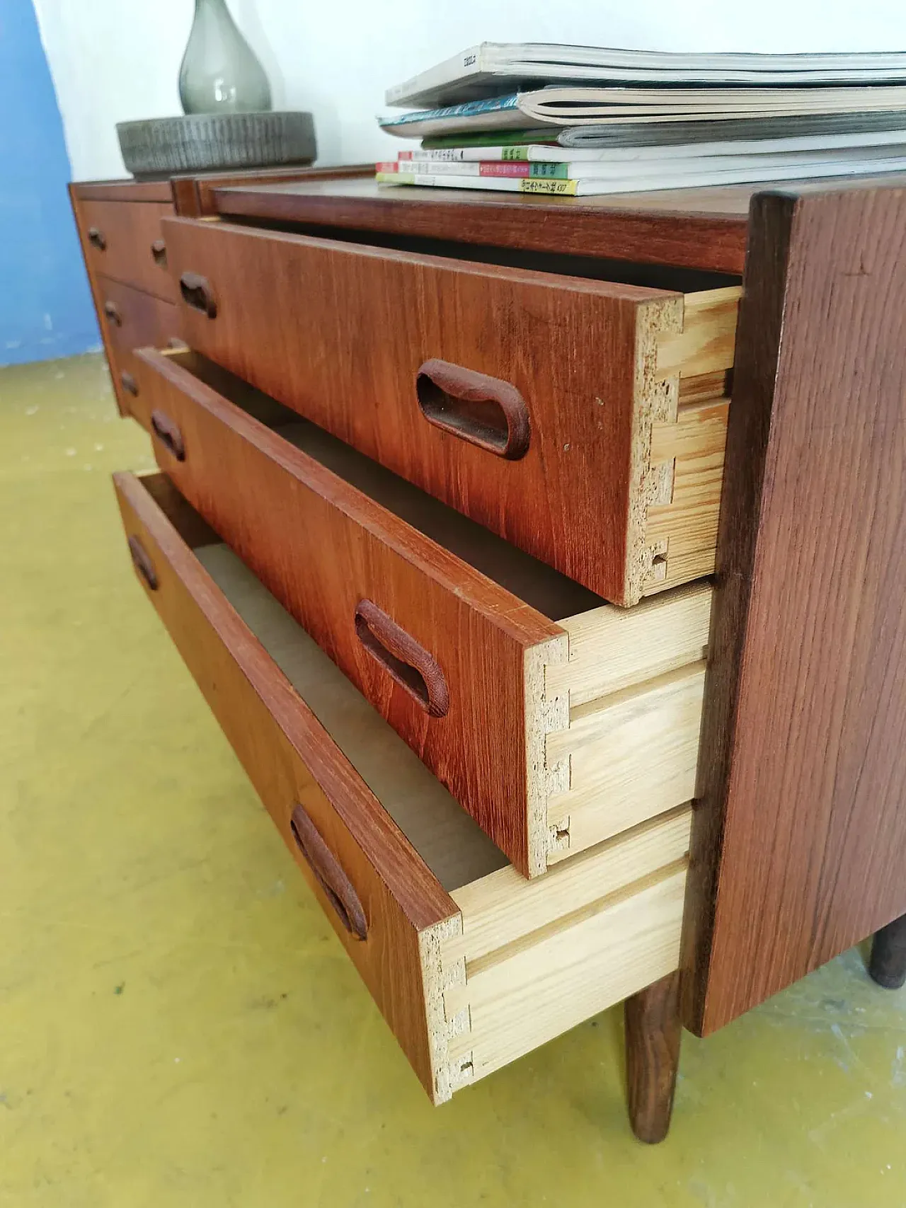 Pair of Danish teak nightstands, 1950s 6