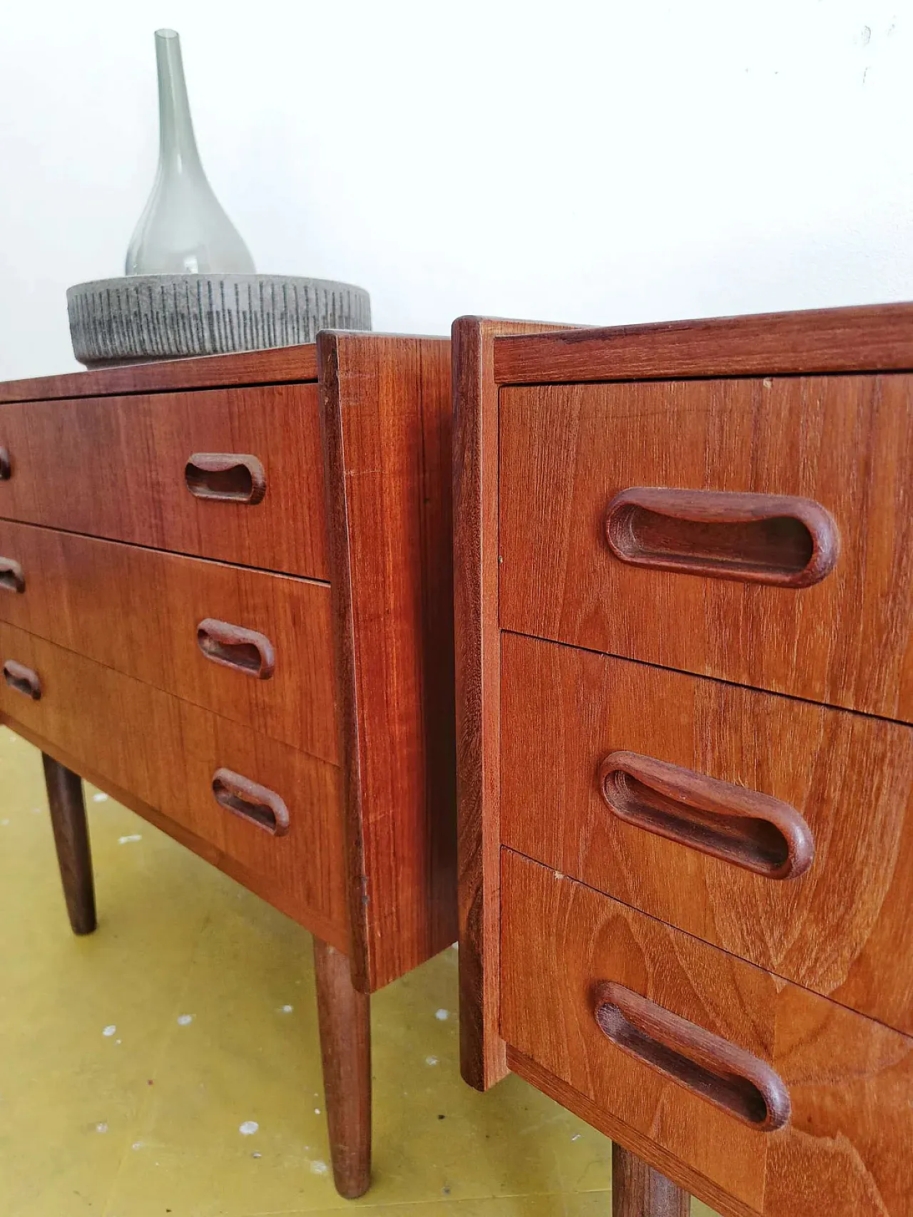 Pair of Danish teak nightstands, 1950s 7