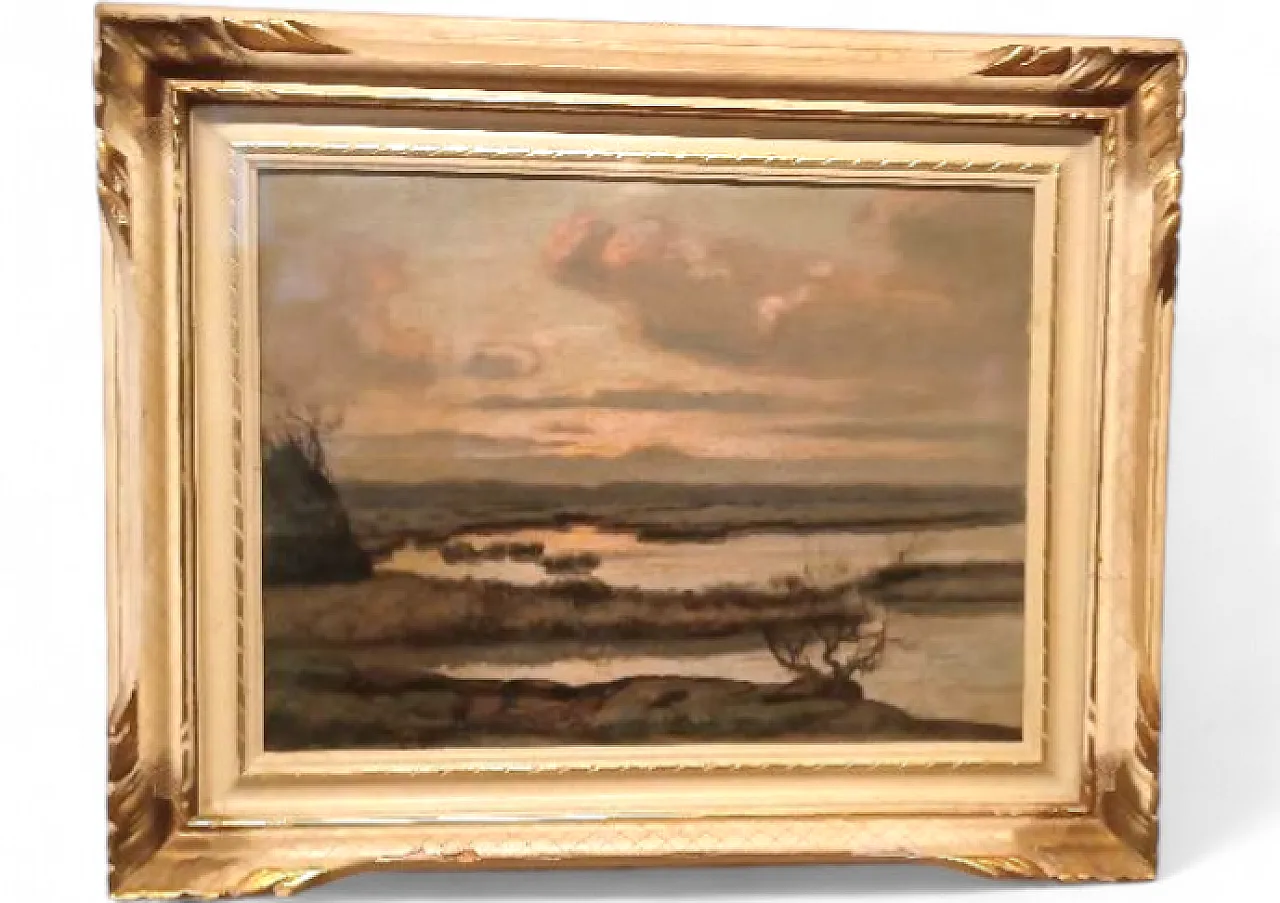 Landscape painting by Gino Romiti, 20th century 13